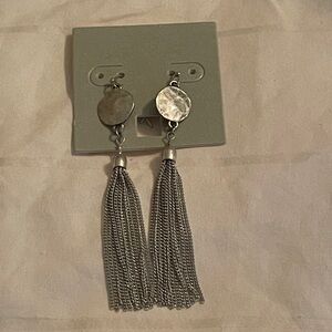 Silver dangle earrings